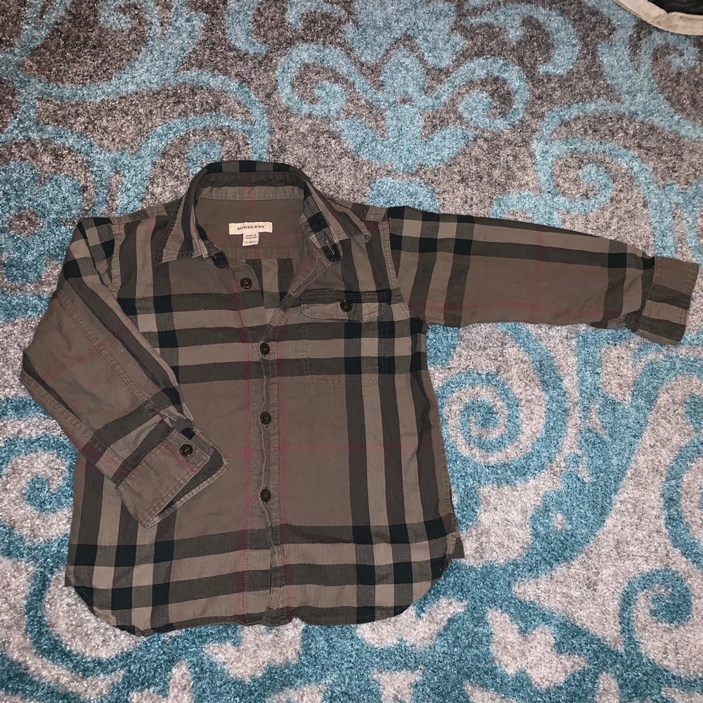 Burberry Button Down Shirt Toddler Boy size 3t